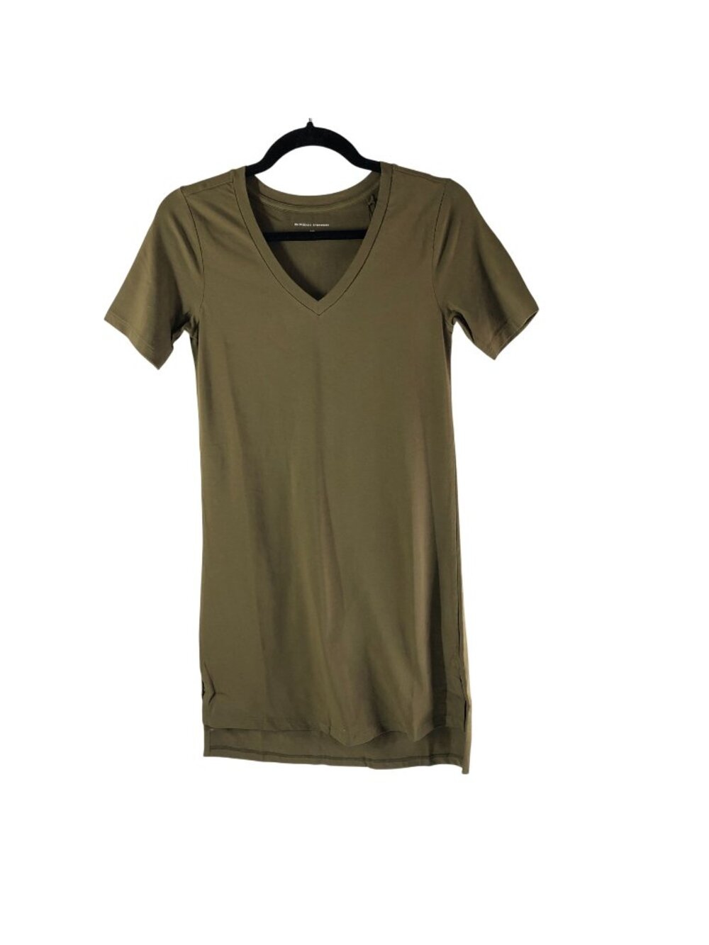 Universal Standard Tesino Washed Jersey Dress Military Olive Green 4XS US 00-0